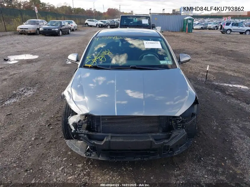 KMHD84LF4KU793862 2019 Hyundai Elantra Sel