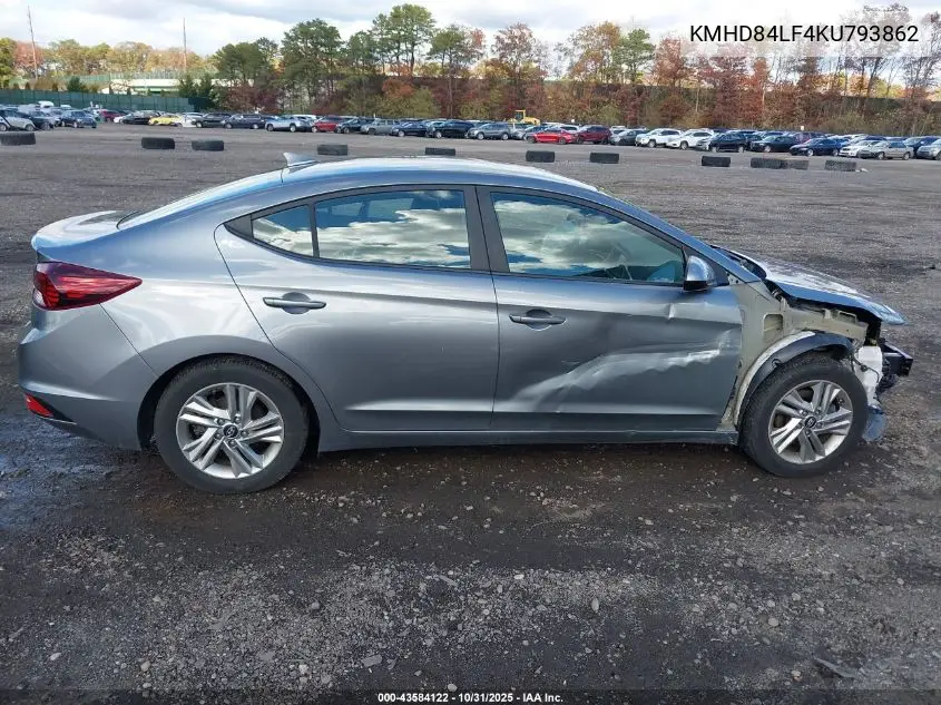 KMHD84LF4KU793862 2019 Hyundai Elantra Sel