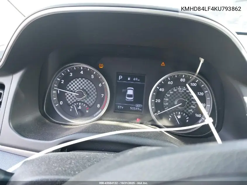 KMHD84LF4KU793862 2019 Hyundai Elantra Sel