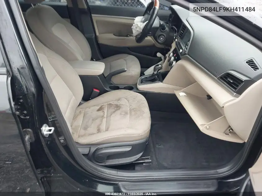 5NPD84LF9KH411484 2019 Hyundai Elantra Sel