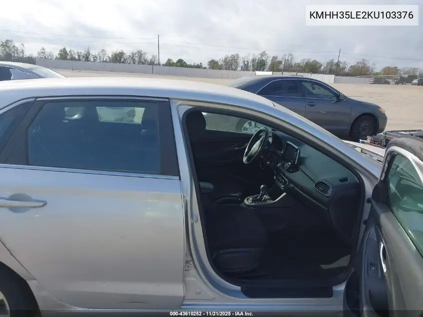 KMHH35LE2KU103376 2019 Hyundai Elantra Gt