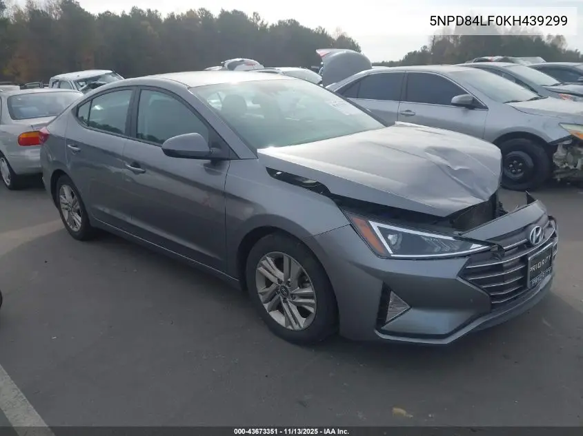 5NPD84LF0KH439299 2019 Hyundai Elantra Sel