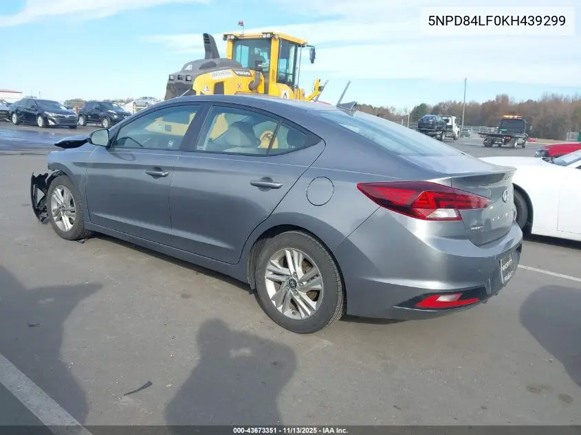 5NPD84LF0KH439299 2019 Hyundai Elantra Sel