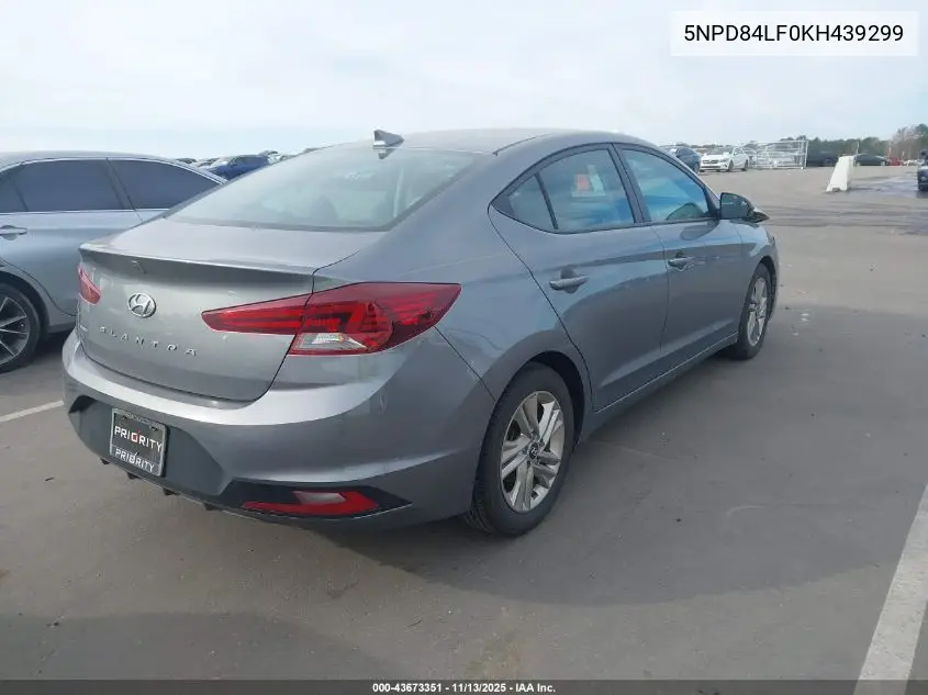 5NPD84LF0KH439299 2019 Hyundai Elantra Sel