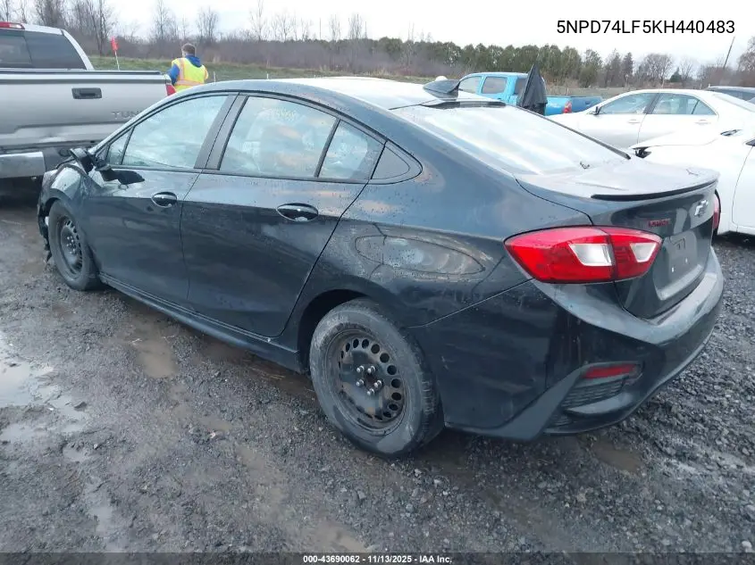 5NPD74LF5KH440483 2019 Hyundai Elantra Se