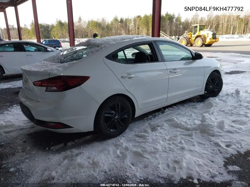 5NPD84LF9KH477792 2019 Hyundai Elantra Sel