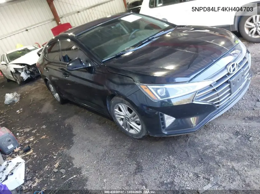 5NPD84LF4KH404703 2019 Hyundai Elantra Sel