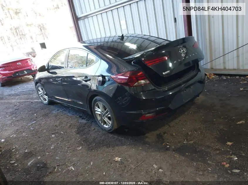 5NPD84LF4KH404703 2019 Hyundai Elantra Sel
