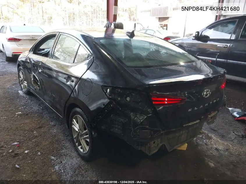 5NPD84LF4KH421680 2019 Hyundai Elantra Sel