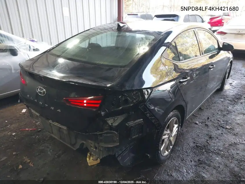 5NPD84LF4KH421680 2019 Hyundai Elantra Sel