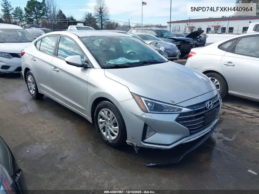 5NPD74LFXKH440964 2019 Hyundai Elantra Se