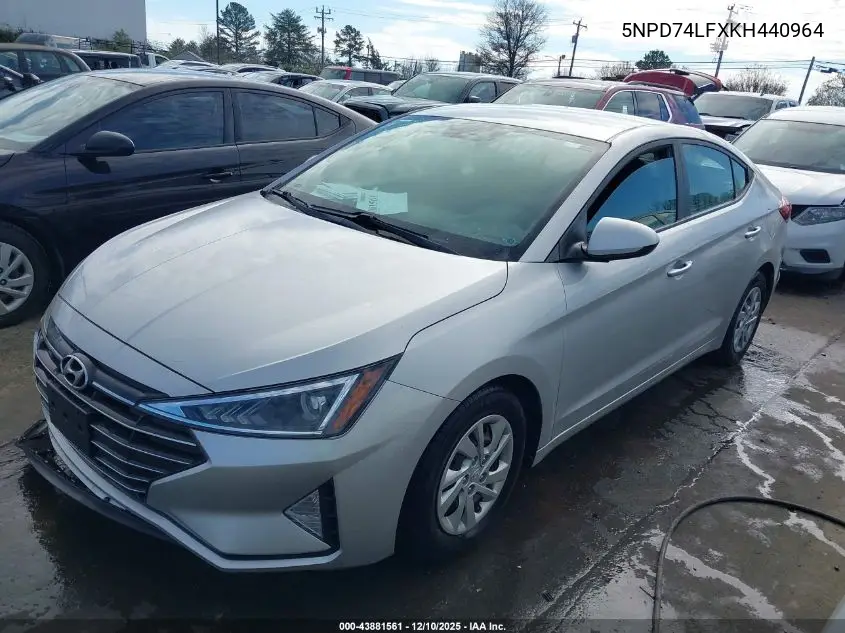 5NPD74LFXKH440964 2019 Hyundai Elantra Se