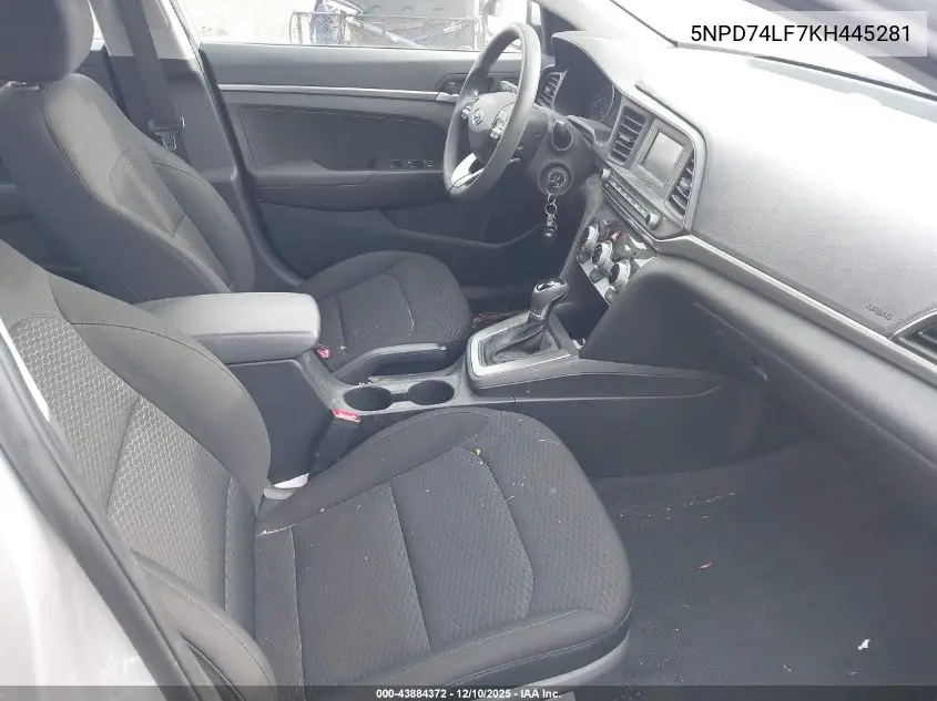 5NPD74LF7KH445281 2019 Hyundai Elantra Se