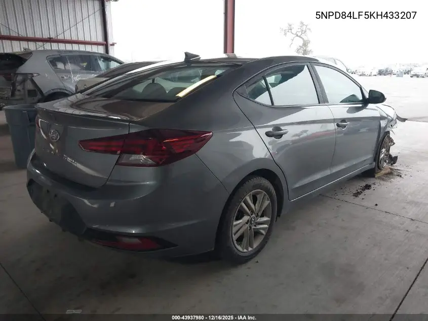 5NPD84LF5KH433207 2019 Hyundai Elantra Sel