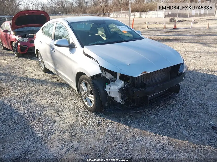 KMHD84LFXKU746335 2019 Hyundai Elantra Sel