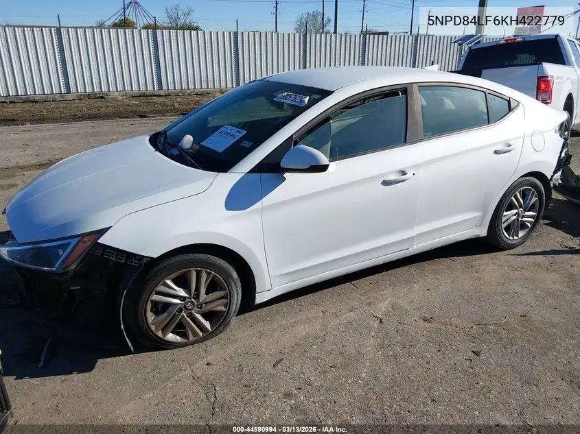 5NPD84LF6KH422779 2019 Hyundai Elantra Sel