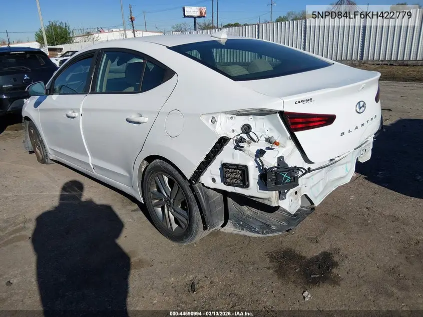 5NPD84LF6KH422779 2019 Hyundai Elantra Sel