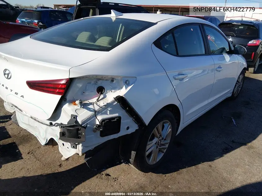 5NPD84LF6KH422779 2019 Hyundai Elantra Sel