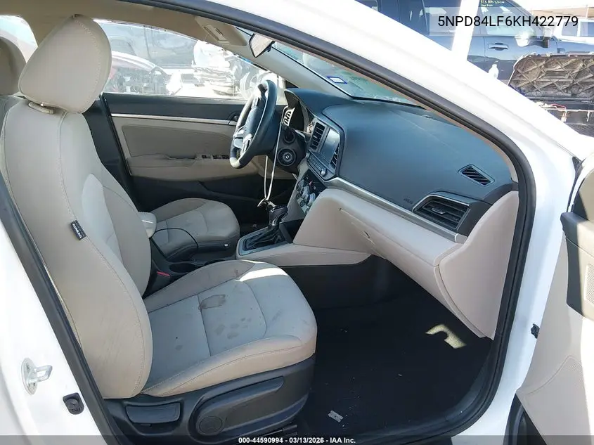 5NPD84LF6KH422779 2019 Hyundai Elantra Sel