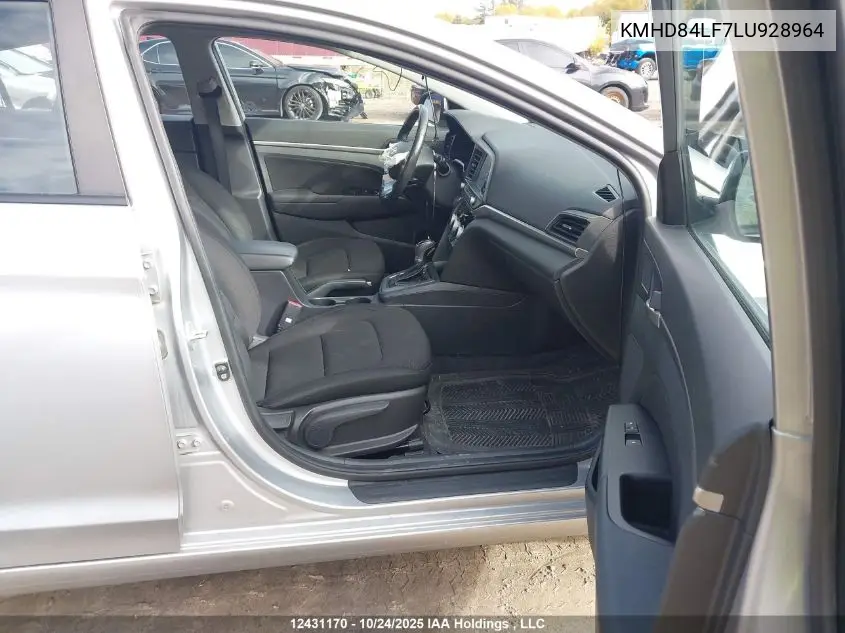 KMHD84LF7LU928964 2020 Hyundai Elantra Preferred With Sun And Safety Package Auto Ivt