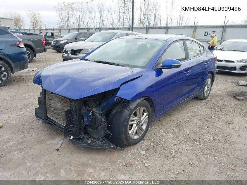 KMHD84LF4LU909496 2020 Hyundai Elantra Preferred Auto Ivt