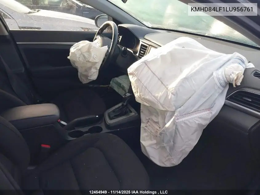 KMHD84LF1LU956761 2020 Hyundai Elantra Preferred With Sun And Safety Package Auto Ivt