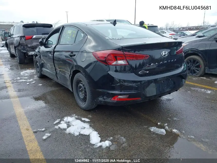 KMHD84LF6LU045681 2020 Hyundai Elantra Preferred Auto Ivt