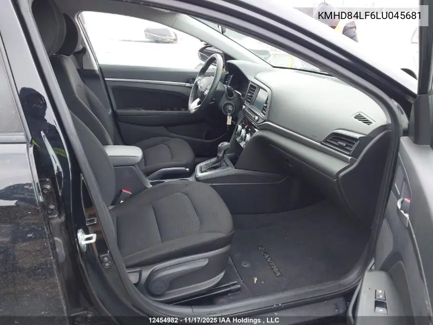 KMHD84LF6LU045681 2020 Hyundai Elantra Preferred Auto Ivt
