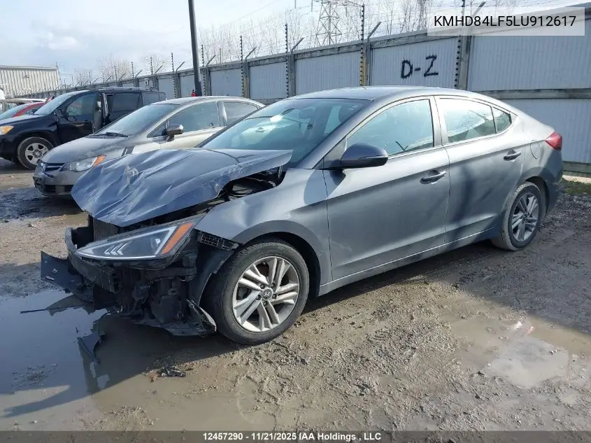 KMHD84LF5LU912617 2020 Hyundai Elantra