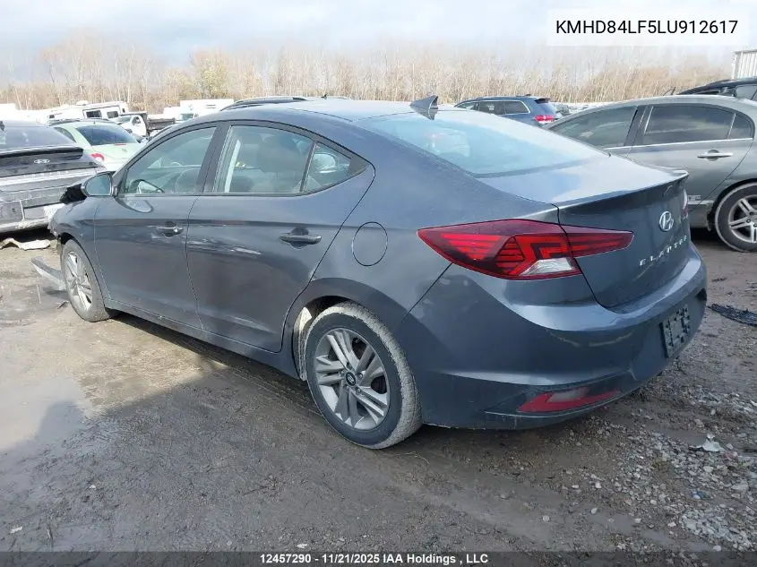 KMHD84LF5LU912617 2020 Hyundai Elantra