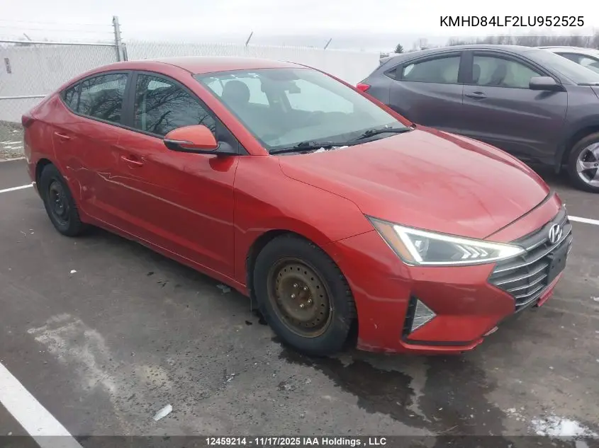 KMHD84LF2LU952525 2020 Hyundai Elantra Sel/Value/Limited