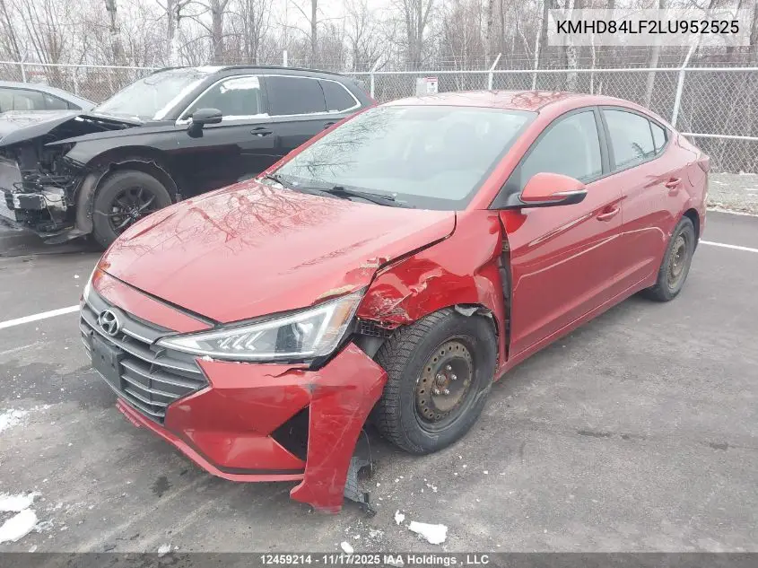 KMHD84LF2LU952525 2020 Hyundai Elantra Sel/Value/Limited