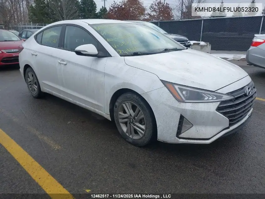 KMHD84LF9LU052320 2020 Hyundai Elantra Preferred Auto Ivt