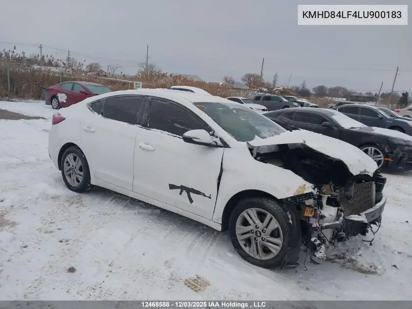 KMHD84LF4LU900183 2020 Hyundai Elantra Sel/Value/Limited