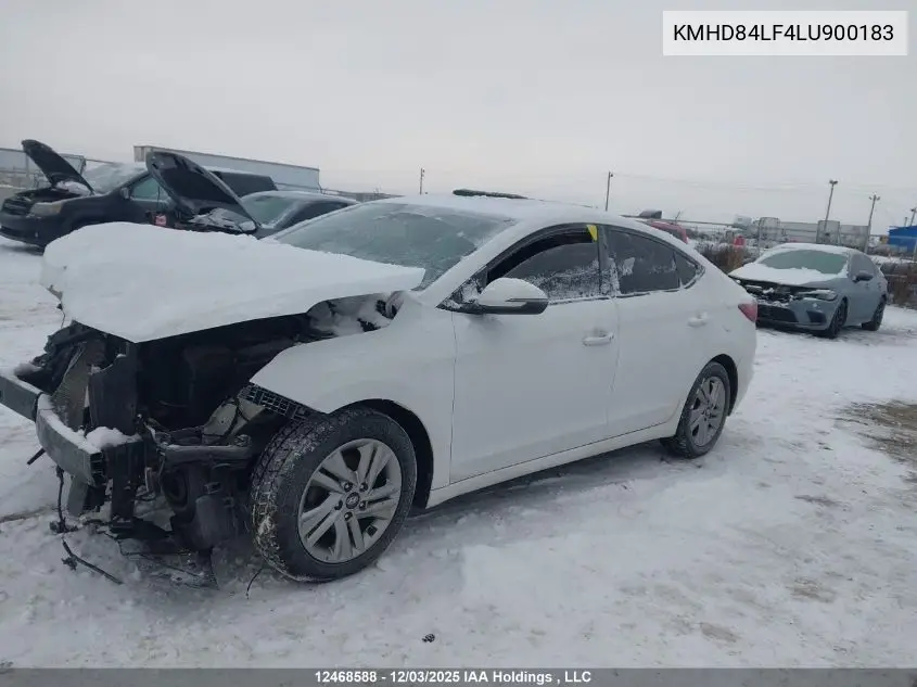 KMHD84LF4LU900183 2020 Hyundai Elantra Sel/Value/Limited