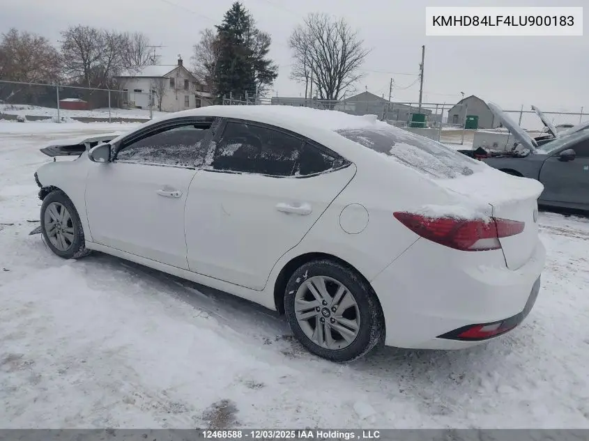 KMHD84LF4LU900183 2020 Hyundai Elantra Sel/Value/Limited
