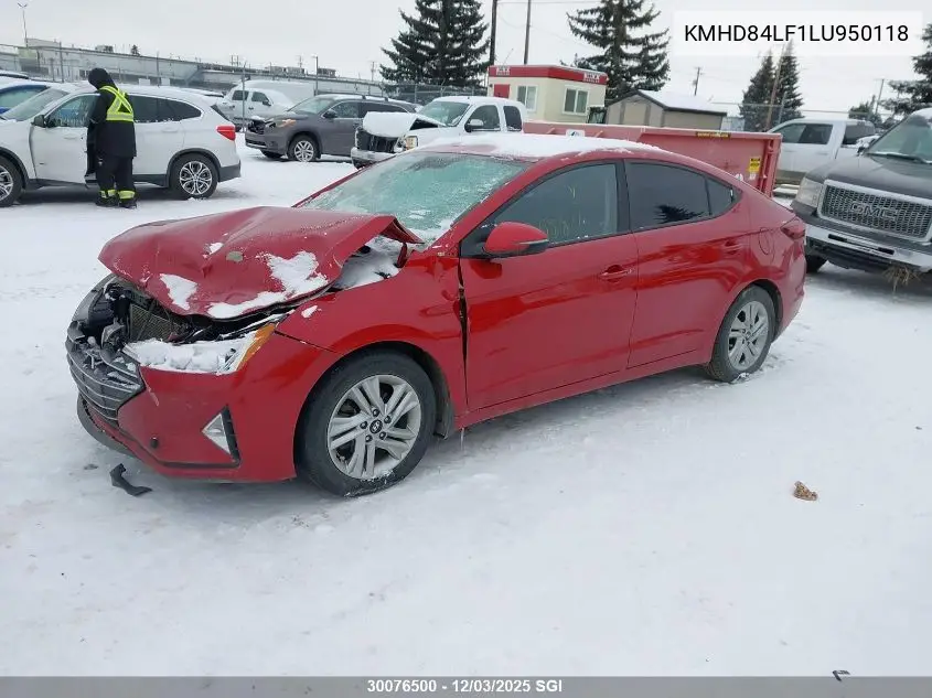 KMHD84LF1LU950118 2020 Hyundai Elantra Sel/Value/Limited