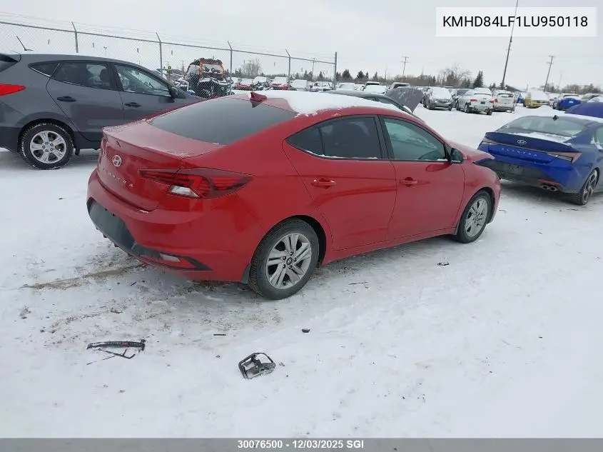 KMHD84LF1LU950118 2020 Hyundai Elantra Sel/Value/Limited