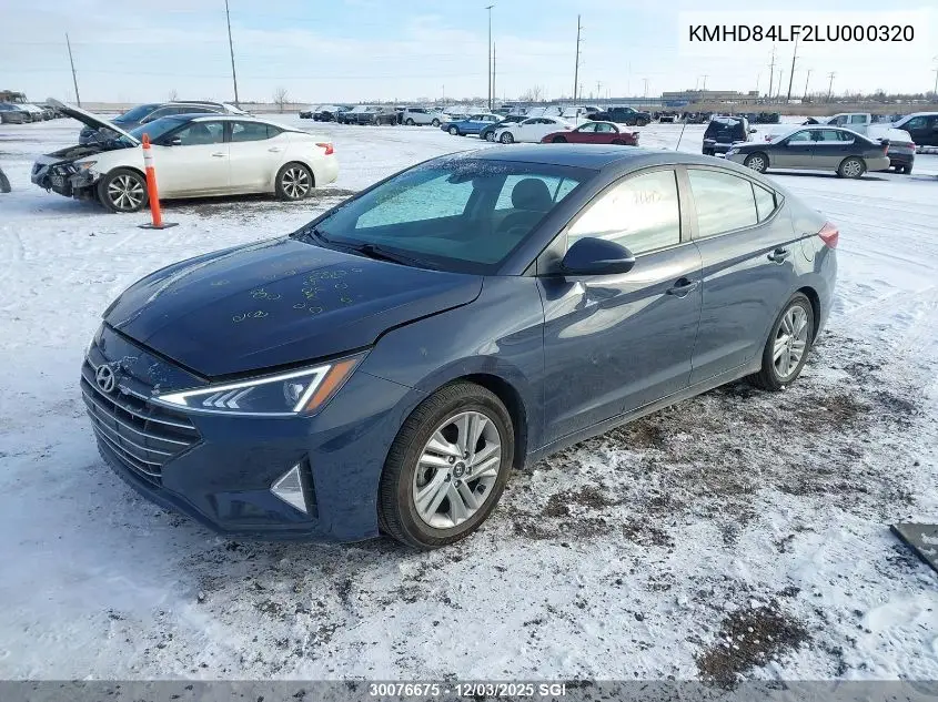KMHD84LF2LU000320 2020 Hyundai Elantra Sel/Value/Limited