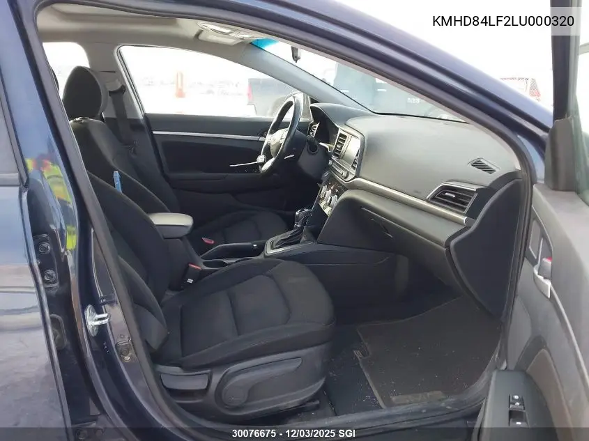 KMHD84LF2LU000320 2020 Hyundai Elantra Sel/Value/Limited