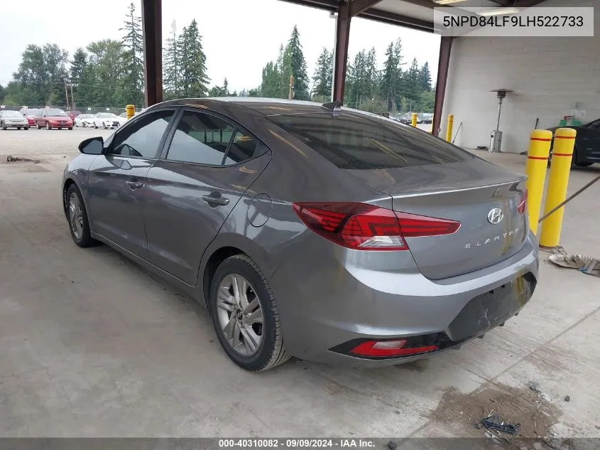 5NPD84LF9LH522733 2020 Hyundai Elantra Sel