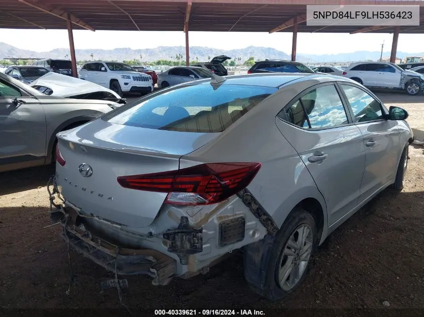 2020 Hyundai Elantra Sel/Value/Limited VIN: 5NPD84LF9LH536423 Lot: 40339621