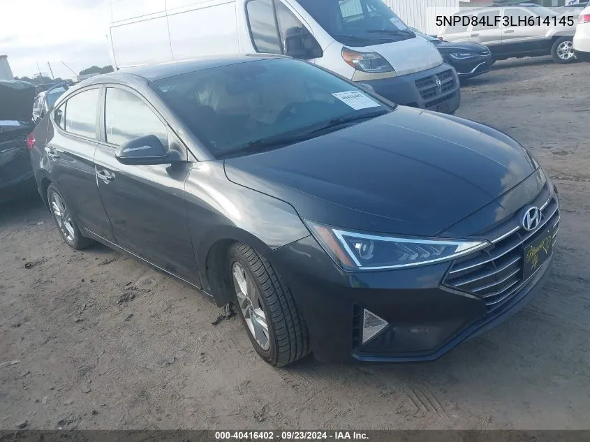 2020 Hyundai Elantra Sel VIN: 5NPD84LF3LH614145 Lot: 40416402