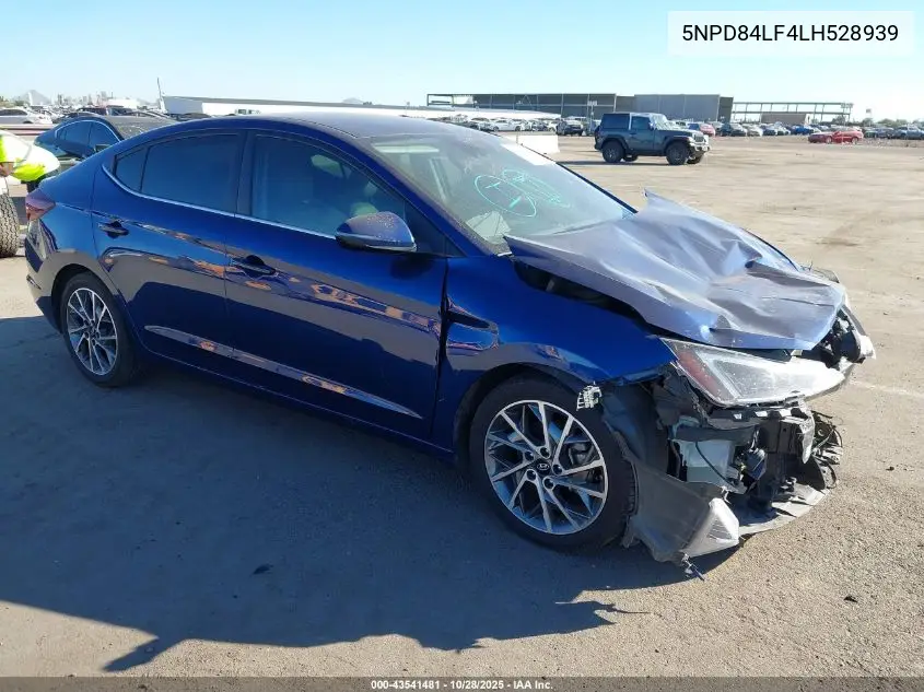 5NPD84LF4LH528939 2020 Hyundai Elantra Limited