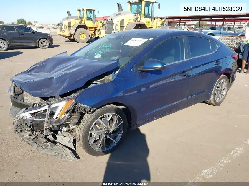 5NPD84LF4LH528939 2020 Hyundai Elantra Limited