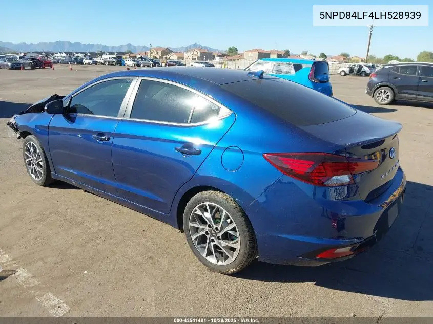 5NPD84LF4LH528939 2020 Hyundai Elantra Limited