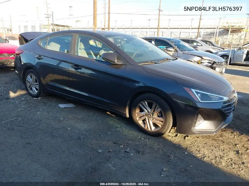 5NPD84LF3LH576397 2020 Hyundai Elantra Sel