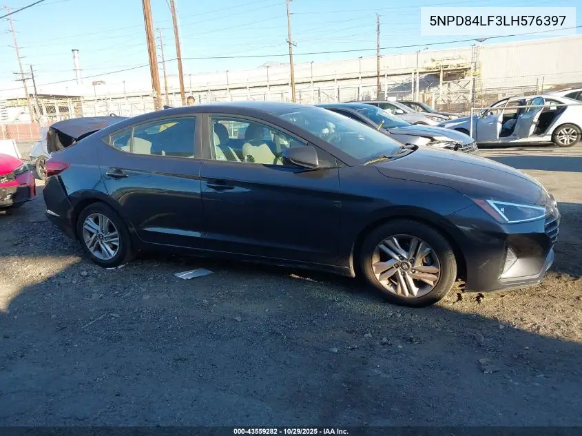 5NPD84LF3LH576397 2020 Hyundai Elantra Sel