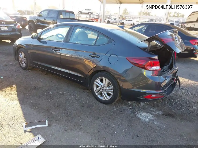 5NPD84LF3LH576397 2020 Hyundai Elantra Sel