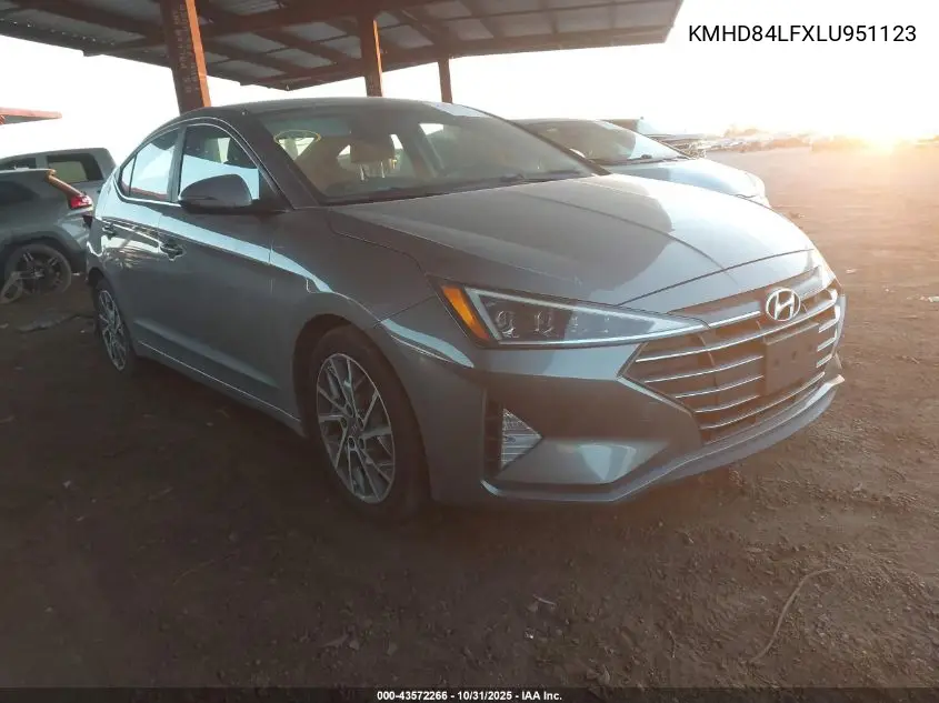 KMHD84LFXLU951123 2020 Hyundai Elantra Limited
